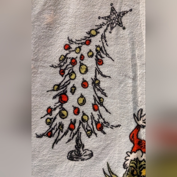 Dr Seuss How the Grinch Stole Christmas Oversized Throw Blanket 50" x 70" - Picture 2 of 3